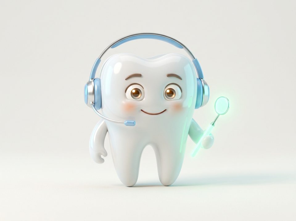 Dental Clinic 3D Tooth AI Mascot